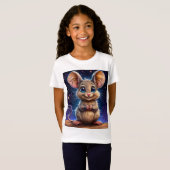 🐭 かわいいネズミ 動物好き ギフト ✨ Tシャツ (正面フル)