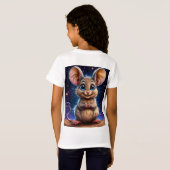 🐭 かわいいネズミ 動物好き ギフト ✨ Tシャツ (裏面フル)