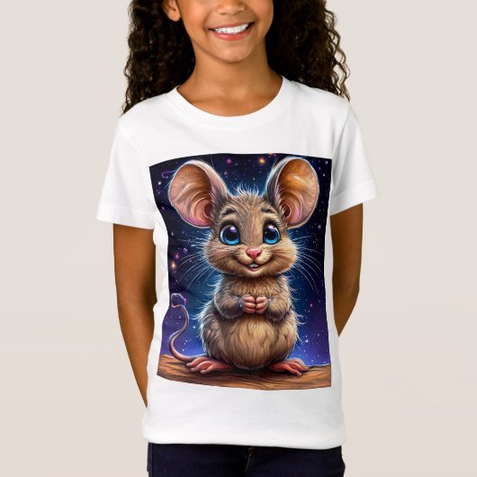 🐭 かわいいネズミ 動物好き ギフト ✨ Tシャツ (正面)