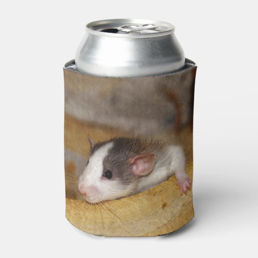 かわいいネズミ 缶クーラー (缶正面)