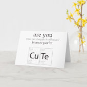 かわいいネディ科学ギークユーモアのカード カード (黄色い花)