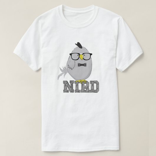 かわいいネิร์ドバード Tシャツ (デザイン正面)