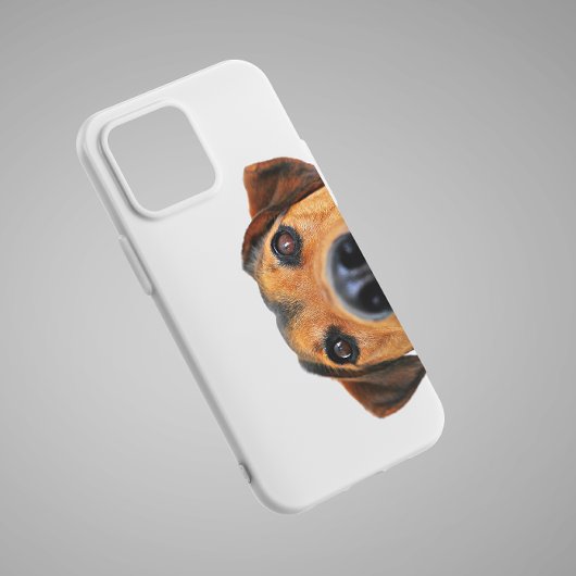 かわいいノジーの犬が覗き込む | おもしろいヴィンテージ電話Ca Case-Mate iPhoneケース