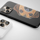 かわいいノジーの犬が覗き込む | おもしろいヴィンテージ電話Ca Case-Mate iPhoneケース
