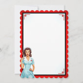 かわいいノスタルジックナース私はビッグ静脈が好き サンキューカード (裏面)