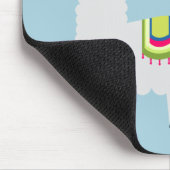 かわいいノドラマラマサボテン多肉料理かわいいブルー マウスパッド (コーナー)