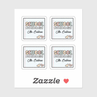 かわいいノート紙スクール心理学者 シール