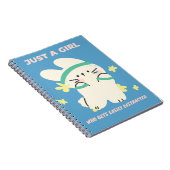 かわいいノート – ただの女の子 ノートブック (右側)