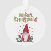 かわいいノームのそり 私たちの最初のクリスマス オーナメント (裏面)