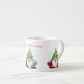 かわいいノームのクリスマスマグカップ エスプレッソカップ (正面右)