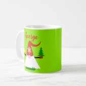 かわいいノームのクリスマスマグカップ コーヒーマグカップ (正面左)