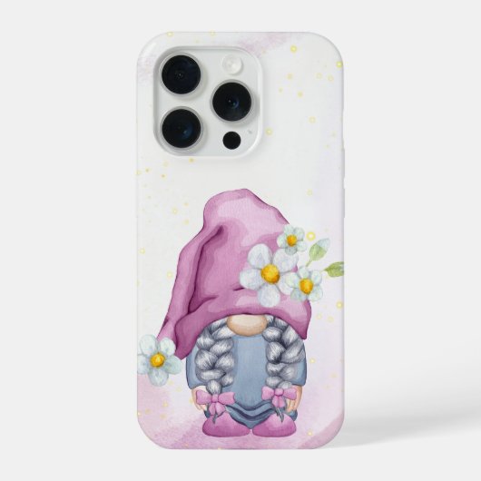 かわいいノームの女の子のスマホケース iPhoneケース (裏面)