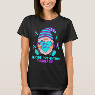 かわいいノームハートあなたの問題防止啓発 Tシャツ