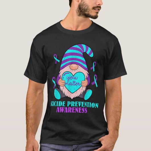 かわいいノームハート・ユア・マター防止啓発 Tシャツ (正面)