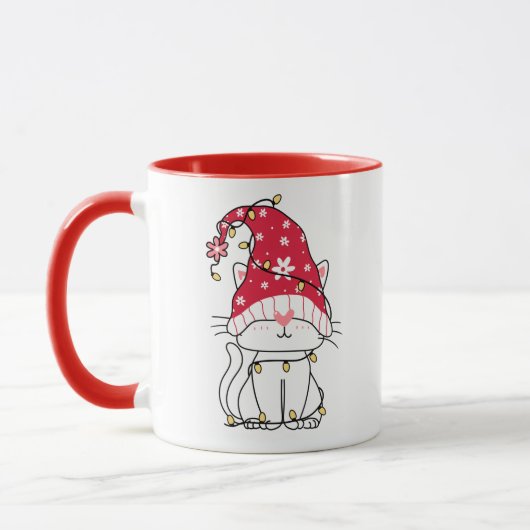 かわいいノーム猫マグカップ マグカップ (左)