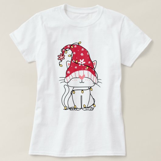 かわいいノーム猫Tシャツ Tシャツ (デザイン正面)