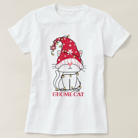 かわいいノーム猫Tシャツ Tシャツ (デザイン正面)