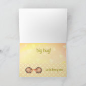 かわいいハお洒落リネズミがすぐ元気に カード (内部)