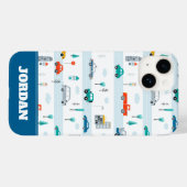 かわいいハイウェイ車のパターン Case-Mate iPhoneケース (裏面 (横))