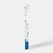 かわいいハイウェイ車のパターン iPhoneケース (左側面)