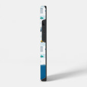 かわいいハイウェイ車のパターン iPhoneケース (左側面)