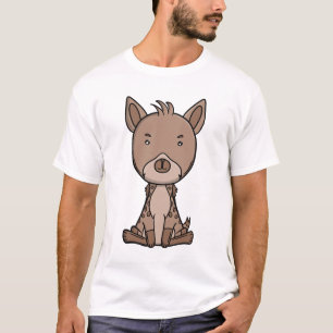 かわいいハイエナのサファリ動物 Tシャツ