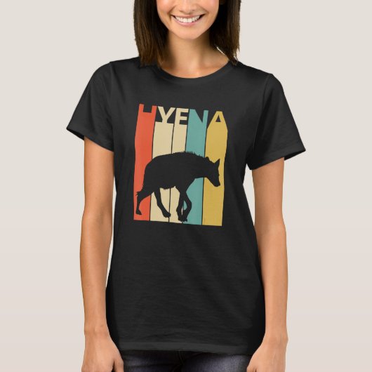 かわいいハイエナの動物 Tシャツ (正面)