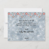 かわいいハイゲランドスケープ2025年新年ホリデーカード シーズンカード (裏面)