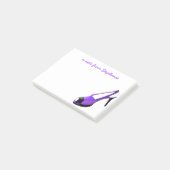 かわいいハイヒールの靴の紫色 ポストイット (アングル)