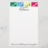 かわいいハイヒールは文房具に蹄鉄を打ちます 便箋 (正面)