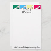 かわいいハイヒールは文房具に蹄鉄を打ちます 便箋 (正面/裏面)