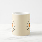 かわいいハイブリッドシャークタイガー漫画 コーヒーマグカップ (中央)