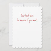 かわいいハイランドカウオフローラ誕生日名水彩 招待状 (裏面)