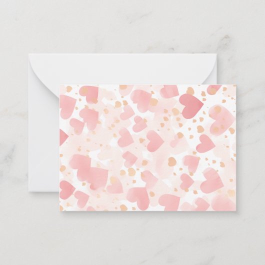 かわいいハイランドカウキッズバレンタイン教室パーティー ノートカード (裏面)