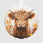 かわいいハイランドカウシリーズデザイン1 オーナメント (裏面)
