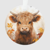かわいいハイランドカウシリーズデザイン1 オーナメント (正面)