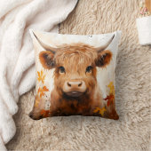 かわいいハイランドカウシリーズデザイン1 クッション (ブランケット)