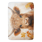 かわいいハイランドカウシリーズデザイン1 バスマット (正面縦)