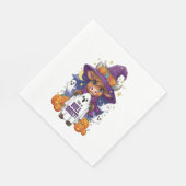 かわいいハイランドカウハロウィーン スタンダードランチョンナプキン (角)