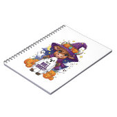 かわいいハイランドカウハロウィーン ノートブック (左側)