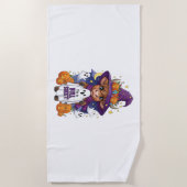 かわいいハイランドカウハロウィーン ビーチタオル (正面)