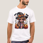 かわいいハイランドカウハロウィーンTシャツデザイン Tシャツ (正面)