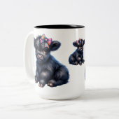 かわいいハイランドカウ ツートーンマグカップ (正面左)