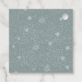 かわいいハイランドホーリーカウウィンターベイビーシャワー フェイバータグ (裏面)