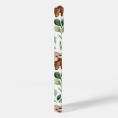 かわいいハイランド牛とピンクの花パターンフローラ Case-Mate iPhoneケース (裏面 / 右)