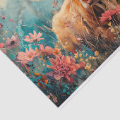 かわいいハイランド牛と野の花のデコパージュ 薄葉紙 (詳細)