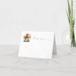 かわいいハイランド牛のサンキューカード サンキューカード