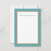 かわいいハイランド牛の医師のメッセージを追加 サンキューカード (裏面)