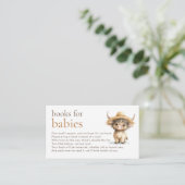 かわいいハイランド牛の双子の赤ちゃんシャワー用の本 エンクロージャーカード (スタンド正面)