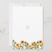 かわいいハイランド牛の赤ちゃんシャワーゲームカード サンキューカード (裏面)